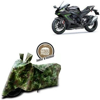 LIFELEX Waterproof Two Wheeler Cover for Kawasaki(Ninja ZX-10R SE BS6, Multicolor)