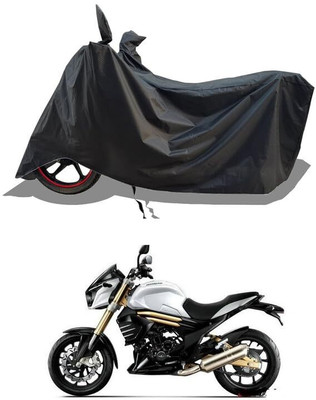 KEDIT Two Wheeler Cover for Mahindra(Mojo, Black)