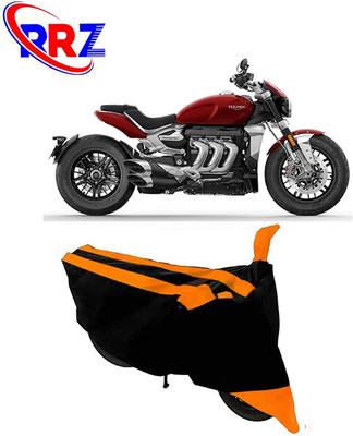 RRZ Waterproof Two Wheeler Cover for Triumph(Rocket III, Black, Orange)