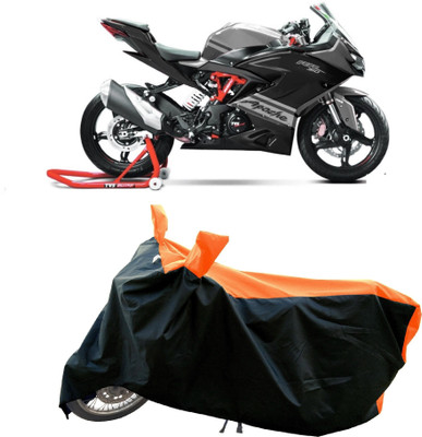 Mdstar Waterproof Two Wheeler Cover for TVS(Apache RTR 310, Orange)