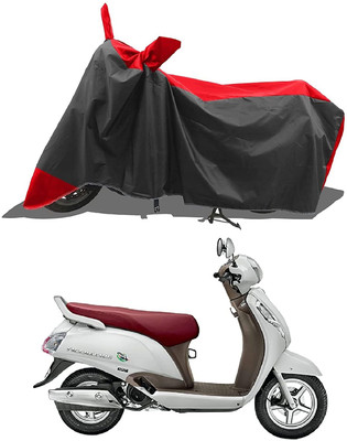AASHTIK MART Two Wheeler Cover for Suzuki(New Access 125, Red)