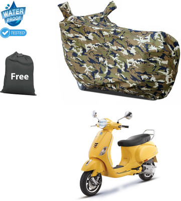 GOSHIV-car and bike accessories Waterproof Two Wheeler Cover for Vespa(VXL 150 BS6, Yellow)