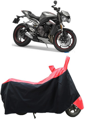 Coxtor Waterproof Two Wheeler Cover for Triumph(Street Triple RS BS6, Red)