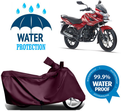 RTS COLLECTIONS Waterproof Two Wheeler Cover for Bajaj(Discover 150 f, Maroon)