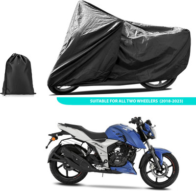 CODOKI Two Wheeler Cover for TVS(Apache RTR 160 4V, Black)
