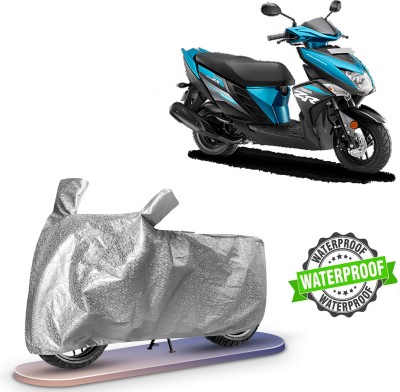 ROYAL AUTO MART Waterproof Two Wheeler Cover for Yamaha, Universal For Bike(RayZR 125, Silver)