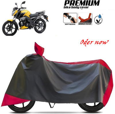 smwzxyu Waterproof Two Wheeler Cover for TVS(Apache RTR 160 4V, Red)