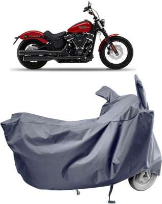 Amexride Two Wheeler Cover for Harley Davidson(Street Bob, Grey)