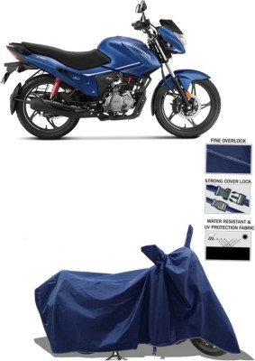 RAQTRO Waterproof Two Wheeler Cover for Hero(New Glamour BS6, Blue)