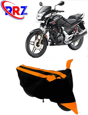 RRZ Waterproof Two Wheeler Cover for Hero(CBZ Extreme, Black, Orange)