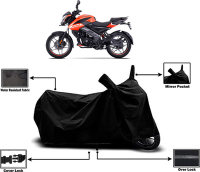 Amexride Two Wheeler Cover for Bajaj(Pulsar NS125, Black)