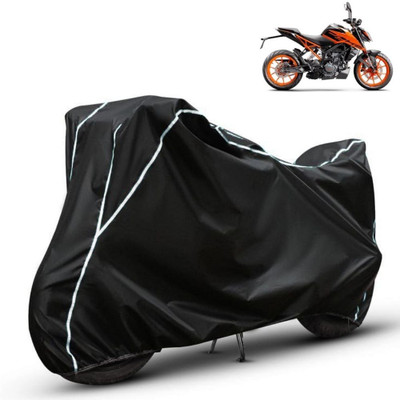 Amikan Waterproof Two Wheeler Cover for KTM(Duke 200, Black)