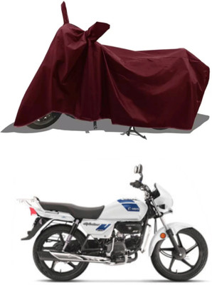 RAQTRO Two Wheeler Cover for Hero(Splendor Plus, Maroon)