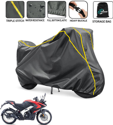 AUTOBIRSA Waterproof Two Wheeler Cover for Bajaj(Pulsar RS200 BS6, Grey)