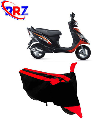 RRZ Waterproof Two Wheeler Cover for TVS(Streek, Black, Red)
