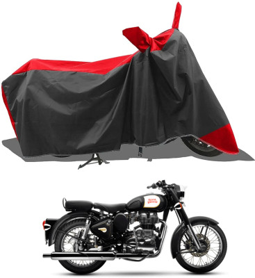 KEDIT Two Wheeler Cover for Royal Enfield(Bullet 500, Red)