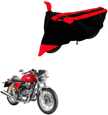 DeepShakshi AUTOMOTIVE Two Wheeler Cover for Royal Enfield(Continental GT, Black, Red)