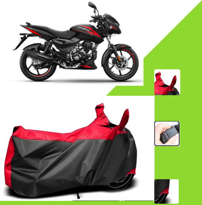 WMIZEXA Two Wheeler Cover for Bajaj(Pulsar 150, Black, Red)