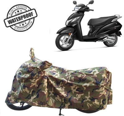 ROYAL AUTO MART Waterproof Two Wheeler Cover for Honda(Activa 125, Green, Multicolor)