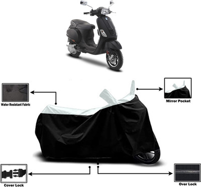 Amexride Two Wheeler Cover for Vespa(SXL 125 BS6, White)