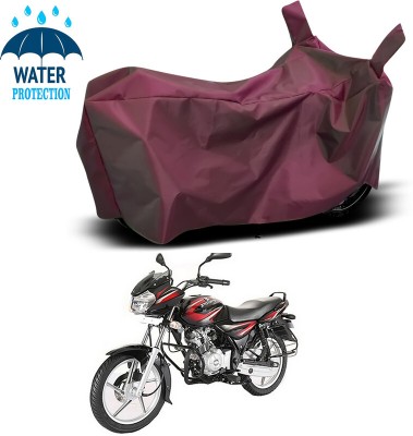 Ascension Waterproof Two Wheeler Cover for Bajaj(Discover 125 DTS-i, Maroon)