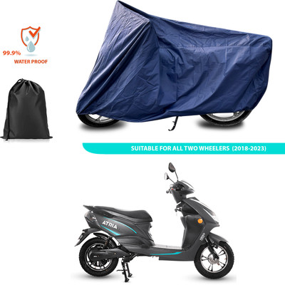 PAGORA Waterproof Two Wheeler Cover for Hero(Electric Atria, Blue)