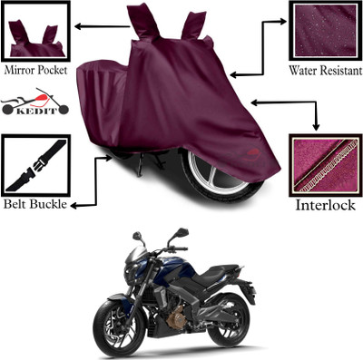 AASHTIK MART Two Wheeler Cover for Bajaj(Dominar, Maroon)