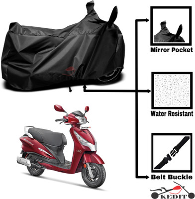 KEDIT Two Wheeler Cover for Universal For Bike(MotoCorp Destini 125, Black)