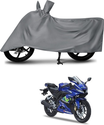 MMSSTAR Waterproof Two Wheeler Cover for Yamaha(YZF R15 V3 Moto GP Edition, Grey)