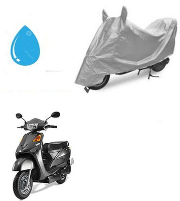 DeepShakshi AUTOMOTIVE Waterproof Two Wheeler Cover for Indus(Yo EXL, Silver)