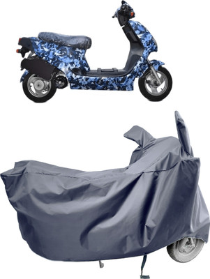 Amexride Two Wheeler Cover for Hero Electric(Electric AXLHE-20, Grey)