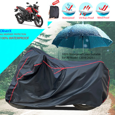 OliverX Waterproof Two Wheeler Cover for Honda(Xblade, Black)