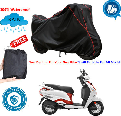 OliverX Waterproof Two Wheeler Cover for Hero(Maestro Edge 110 BS6, Black)