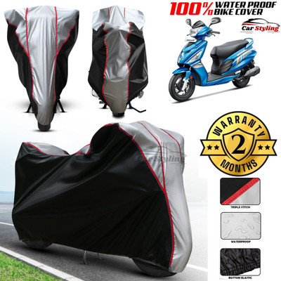 Car Styling Waterproof Two Wheeler Cover for Hero(Maestro, Silver, Black)