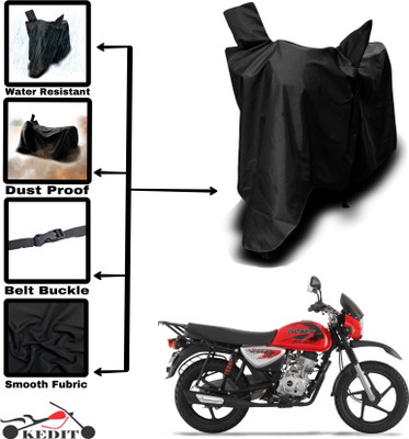 KEDIT Two Wheeler Cover for Universal For Bike(Boxer, Black)