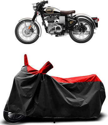 MMSSTAR Waterproof Two Wheeler Cover for Royal Enfield(Classic 500, Red)