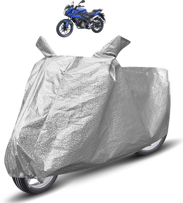 MOCKHE Waterproof Two Wheeler Cover for Bajaj(Pulsar 150, Silver)