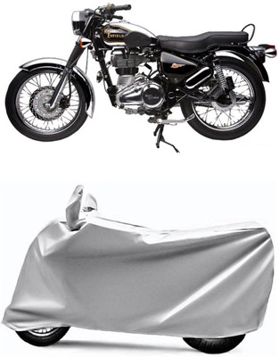XOCAVO Two Wheeler Cover for Royal Enfield(Electra Delux, Silver)