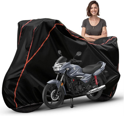 Car Styling Waterproof Two Wheeler Cover for Honda(Shine, Black, Red, Multicolor)