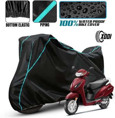 xodi Waterproof Two Wheeler Cover for Honda(Activa, Black, Blue, Multicolor)