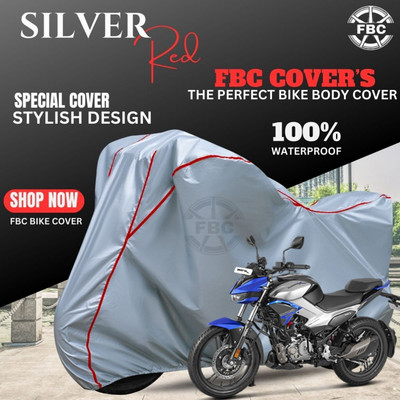 FBC Waterproof Two Wheeler Cover for Hero(Xtreme, Silver, Red)
