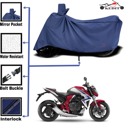 KEDIT Two Wheeler Cover for Universal For Bike(CB1000R Plus, Blue)