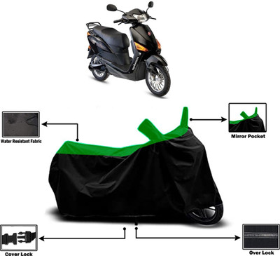 Amexride Two Wheeler Cover for Hero Electric(Electric Optima DX BS6, Green)