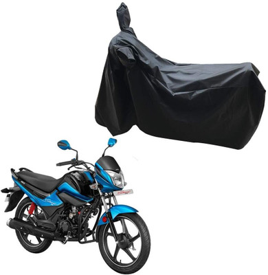 KEDIT Two Wheeler Cover for Hero(Splendor I Smart, Black)