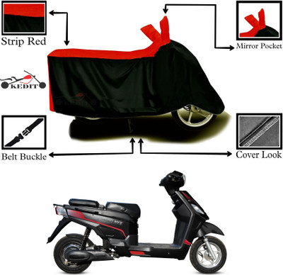 CoNNexXxionS Two Wheeler Cover for Hero(Electric NYX, Red, Black)