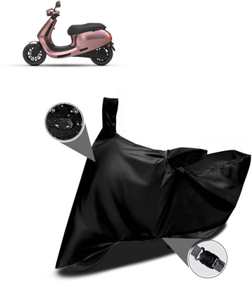 DeepShakshi AUTOMOTIVE Waterproof Two Wheeler Cover for Ola(Black)