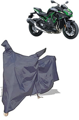 Amexride Two Wheeler Cover for Kawasaki(ZH2, Grey)