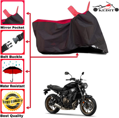 AASHTIK MART Two Wheeler Cover for Yamaha(XSR155, Red, Black)