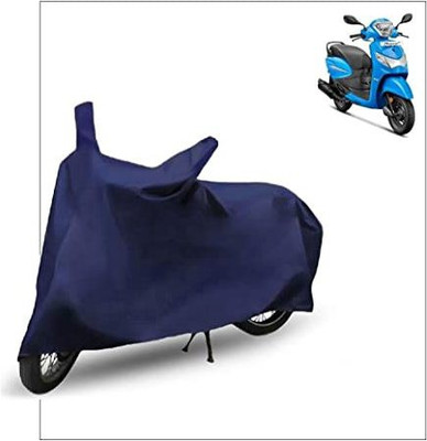 prapt accessories Waterproof Two Wheeler Cover for Hero(Pleasure+ 110, Black, Silver, Blue)