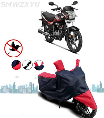 smwzxyu Waterproof Two Wheeler Cover for Hero(HF Deluxe BS6, Red, Black, Multicolor)